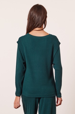 ETAM Amythis majica z dolgimi rokavi Zelena - Green 2