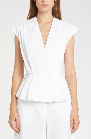 Cotton poplin blouse