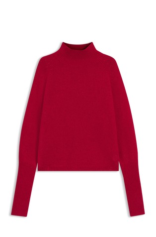 Relaxed-fit mock-neck sweater