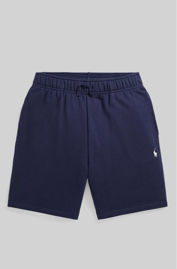 RALPH LAUREN Kratke hlače z zatezno vrvico iz bombažne mešanice Modra - Newport Navy 
