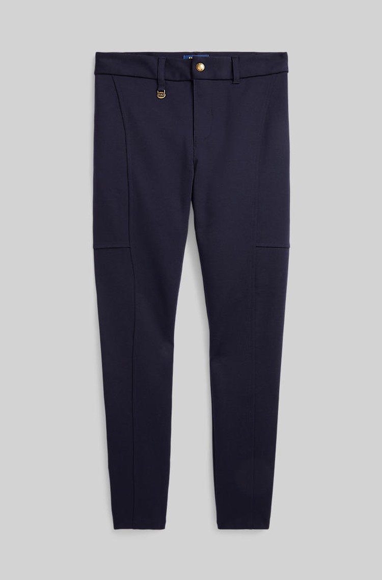 RALPH LAUREN Stretch-Cotton-Blend Legging Blue 