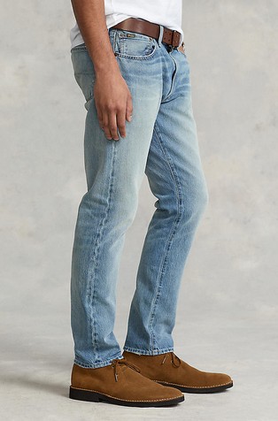 RALPH LAUREN Sullivan slim fit raztegljive jeans hlače Modra - Blue 2
