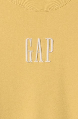 GAP Gap logo moški pulover Rumena - French Almond 4
