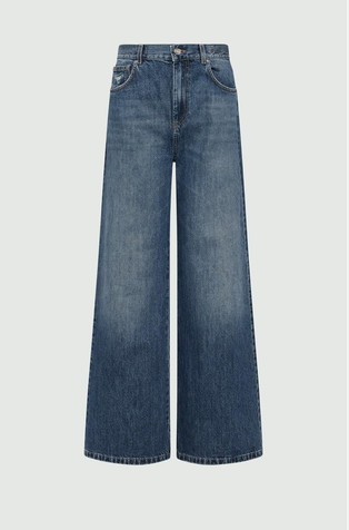 Flared denim jeans