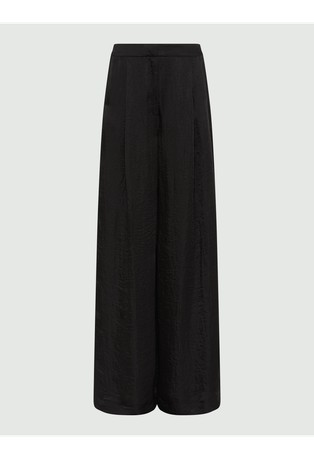 Relaxed fit crinkle twill trousers