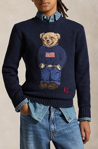 Polo Bear pleten bombažen pulover