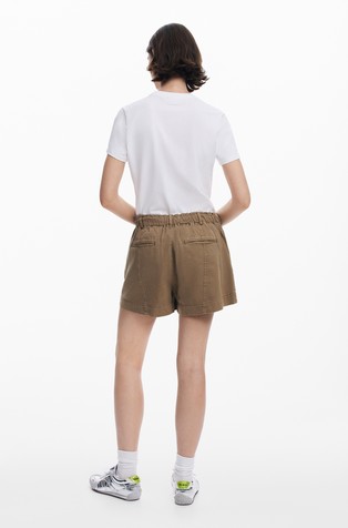 DESIGUAL Shorts with cargo pockets Green 2