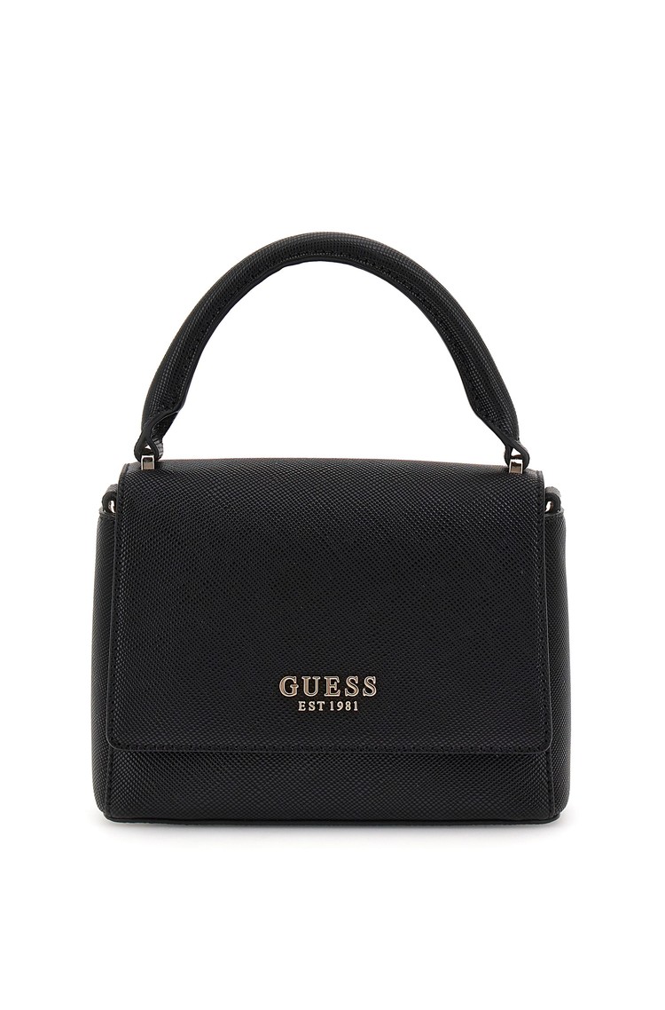 GUESS Fedana torbica iz umetnega usnja Črna - Black 