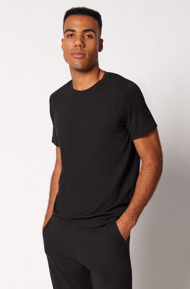 SKINY Night In Mix &amp; Match zgornji del pižame s kratkimi rokavi Črna - Black 