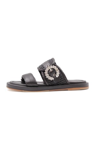 Leather flats