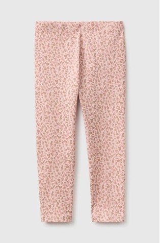 Patterned leggings in stretch cotton