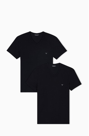 Essentials paket 2 majic s kratkimi rokavi in V-izrezom