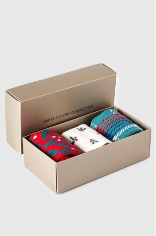 Paket 3 parov nogavic z božičnimi motivi