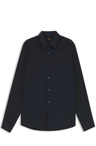 Regular-fit shirt in linen