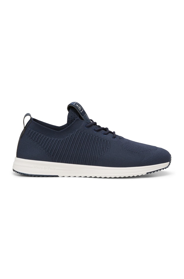 MARC O'POLO Knitted sneakers made from recycled polyester Dark Blue 