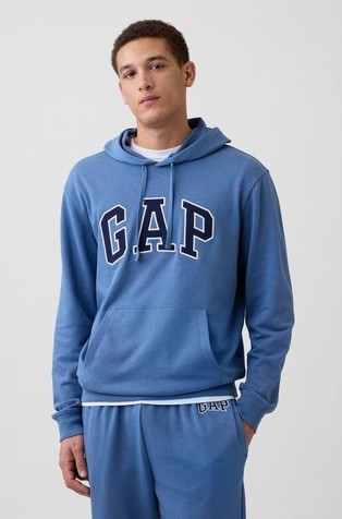 Gap logo moški pulover s kapuco