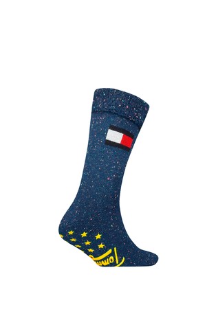 TOMMY HILFIGER Classics nogavice s protizdrsnim podplatom Modra - Blue 2