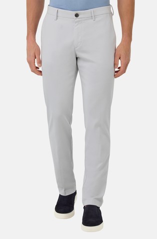 Stretch Cotton and Tencel Trousers