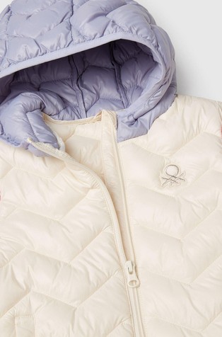 BENETTON Prešita bunda s kapuco Večbarvna - Multi Colour 3