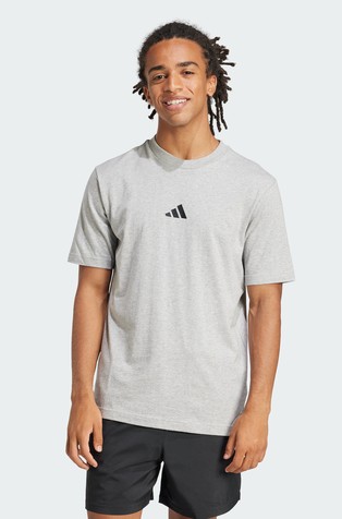 ADIDAS Essentials Small Logo Single Jersey T-Shirt Gray 1