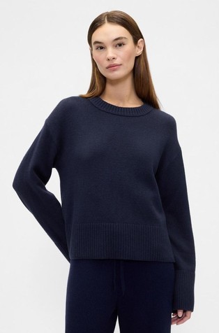 CashSoft ženski pleten pulover iz bombažne mešanice