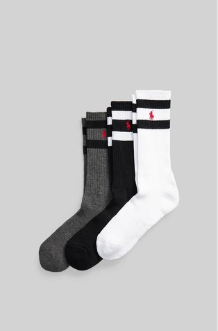 Athletic crew sock 3-pack
