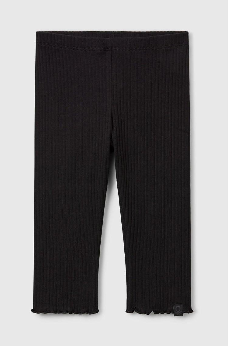 BENETTON Ribbed cotton leggings Aqua 