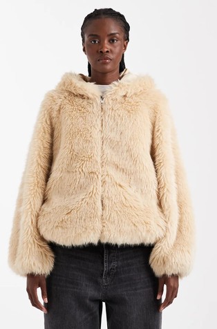 TSSIGA Faux-fur jacket with hood