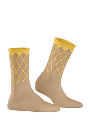 BURLINGTON Mayfair Women Socks Brown / Yellow 2
