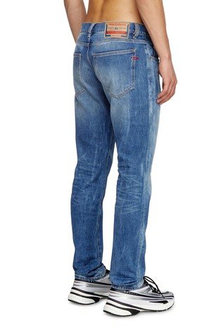 DIESEL Slim fit jeans hlače - 2019 D-Strukt 09L19 Modra - Medium Blue 2