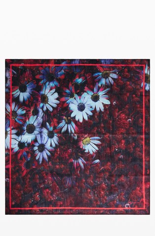 Scarf Hearts Daisies