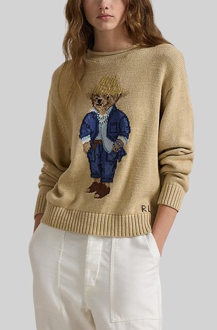 Polo Bear pleten bombažen pulover