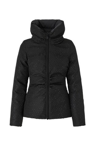 Kratka bunda z okrasnimi kamenčki