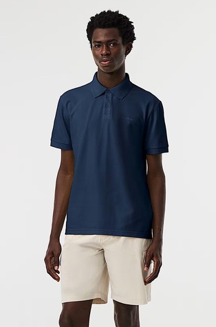 Short-sleeved Polo-Shirt in Blend with Organic-cotton