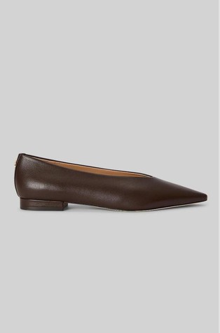 Audri Nappa Leather Ballet Flat