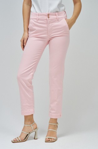 Secret push-in cropped slim chino hlače