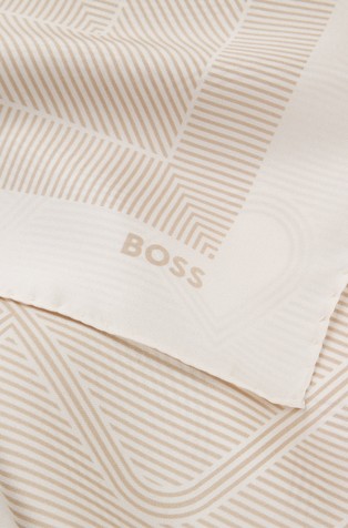 Silk scarf with print