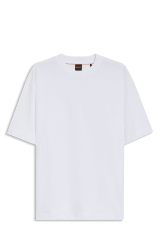 Oversized fit majica s kratkimi rokavi iz bombažnega jerseya