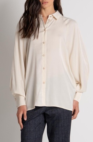 Shirt oversized with viscose