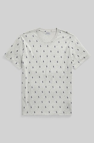 RALPH LAUREN Signature pony cotton t-shirt Gray 5