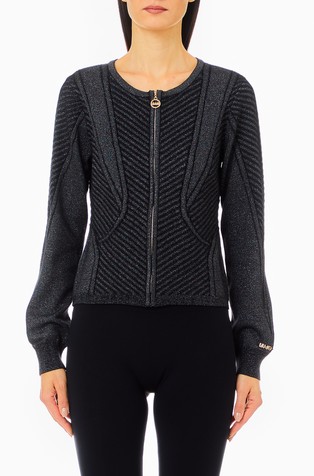 Cardigan with zip
