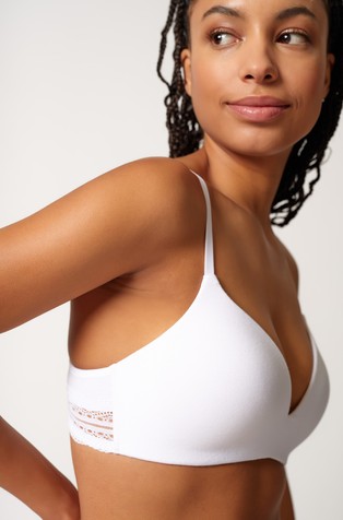 SKINY Classicotton padded triangle bra White 3