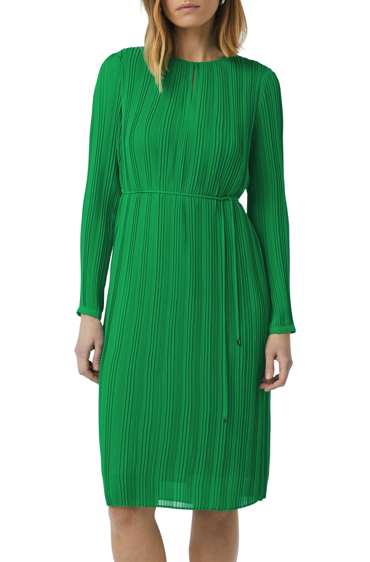 COMMA Plisse dress Green 