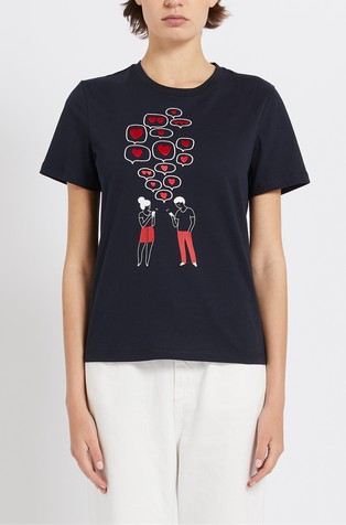 Bombažna majica s kratkimi rokavi