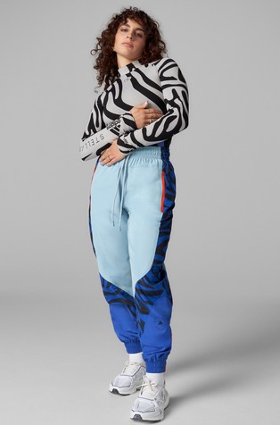 bold blue adidas pants