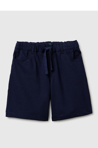 Stretch twill Bermuda shorts