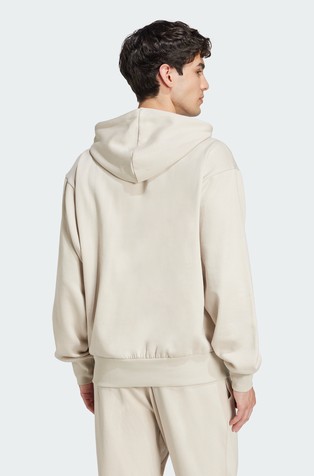 ADIDAS Essentials Feelcozy pulover s kapuco in flisirano notranjostjo Siva - Wonder Alumina / White 2