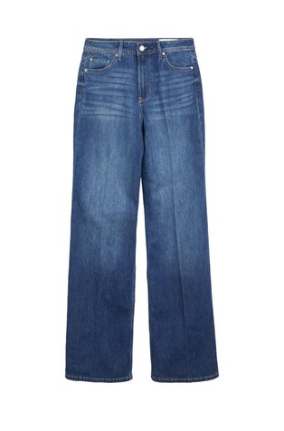 High rise wide jeans