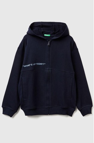 Hooded sweatshirt with large back print