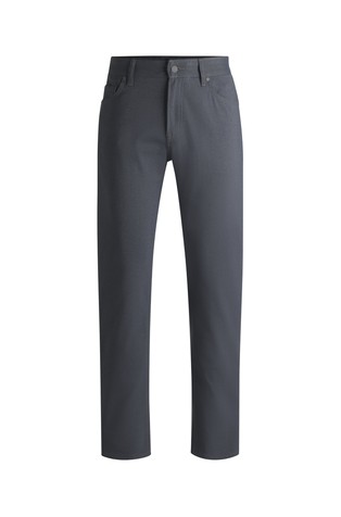 Regular-fit trousers in anti-wrinkle twill with viscose
